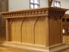 Photo credit: Little John Woodworks, who designed and crafted our new altar by hand.